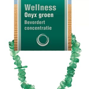 Onyx groen splitarmband + kaart