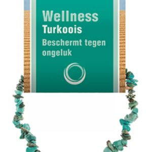 Turkoois natuur splitarmband + kaart