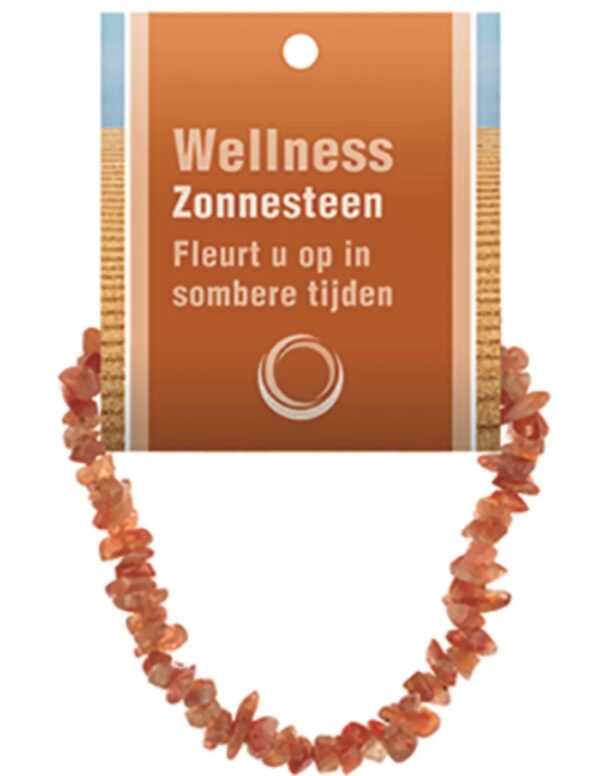 Zonnesteen splitarmband + kaart
