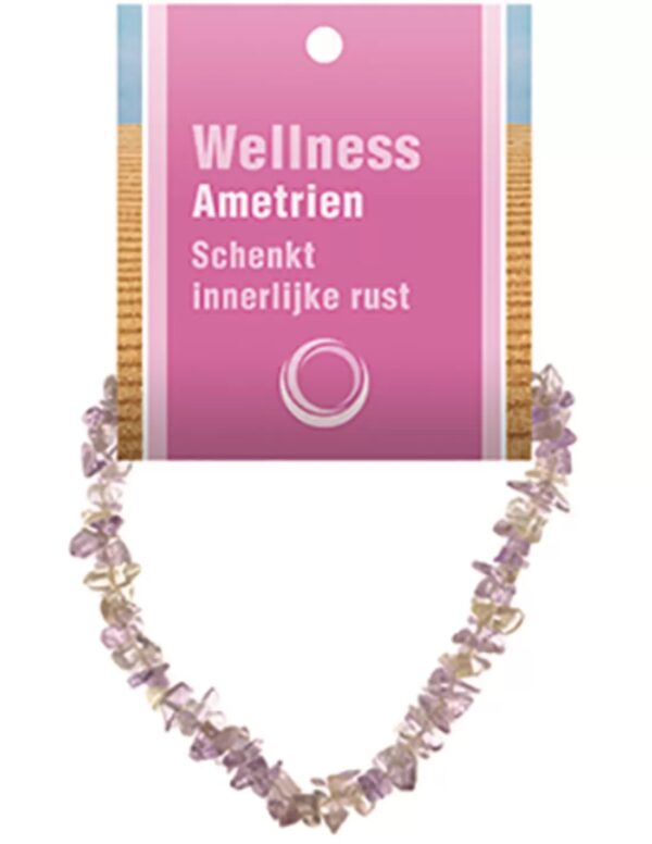 Ametrien splitarmband + kaart