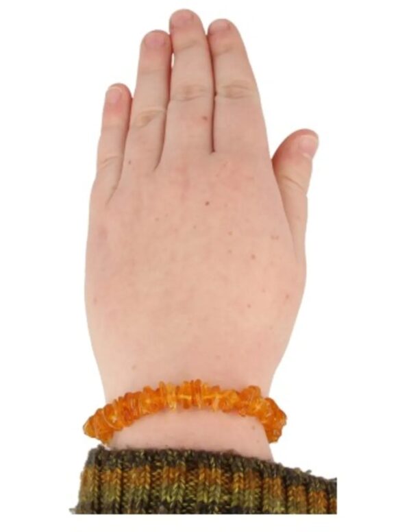 Barnsteen geel splitarmband + kaart - Image 2