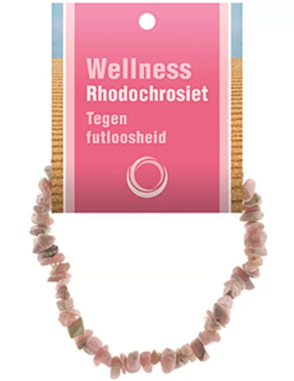 Rhodochrosiet splitarmband + kaart