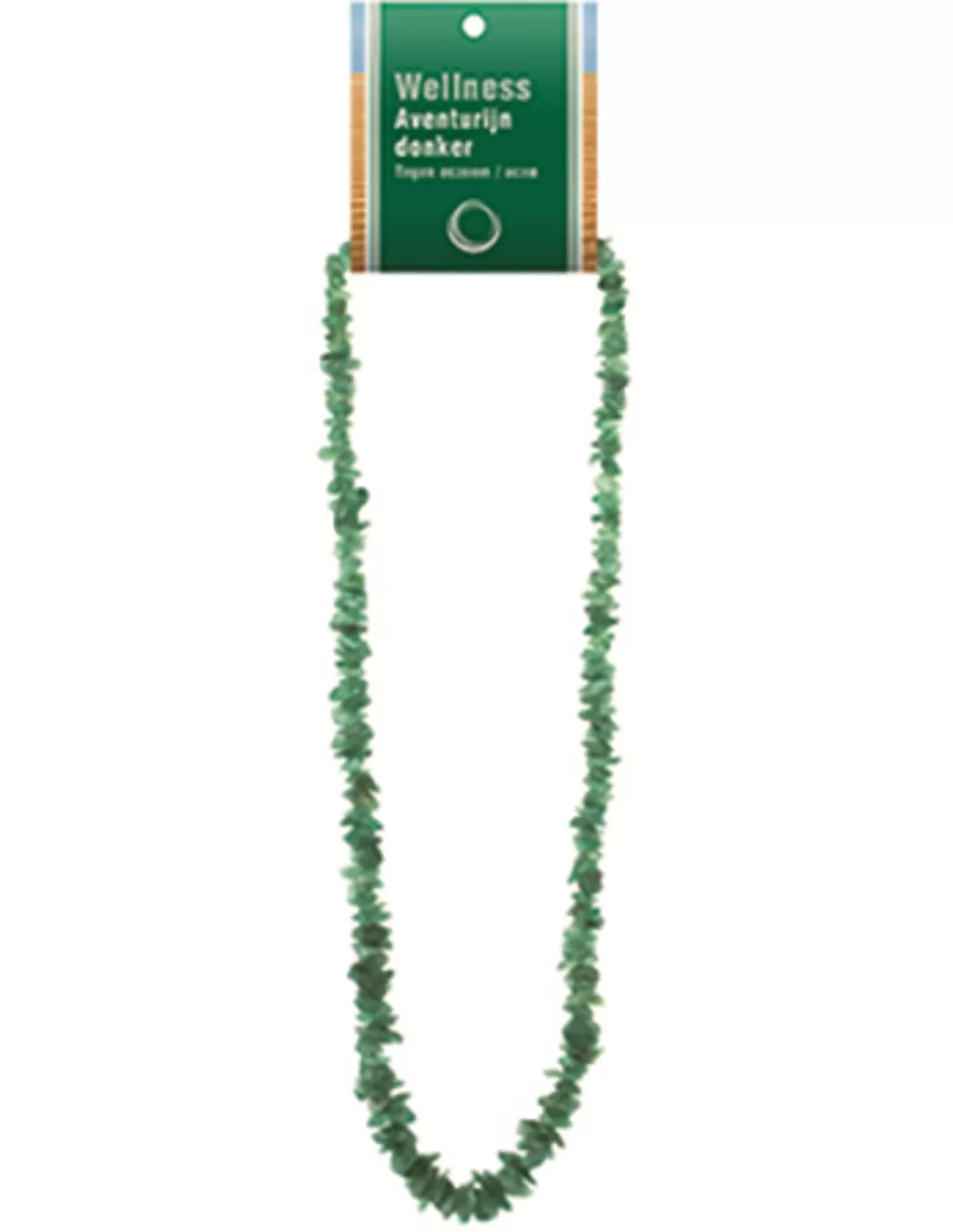 Aventurijn groen splitketting + kaart