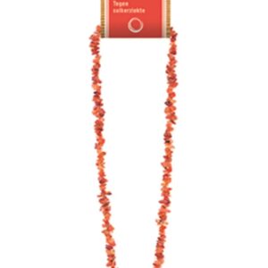Carneool splitketting + kaart