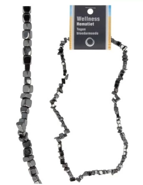 Hematiet splitketting + kaart