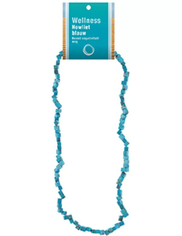 Howliet blauw splitketting + kaart (gekleurd)