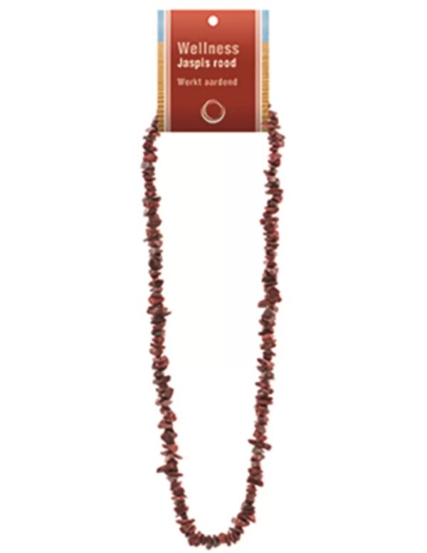 Jaspis rood splitketting + kaart
