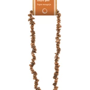 Jaspis geel splitketting + kaart
