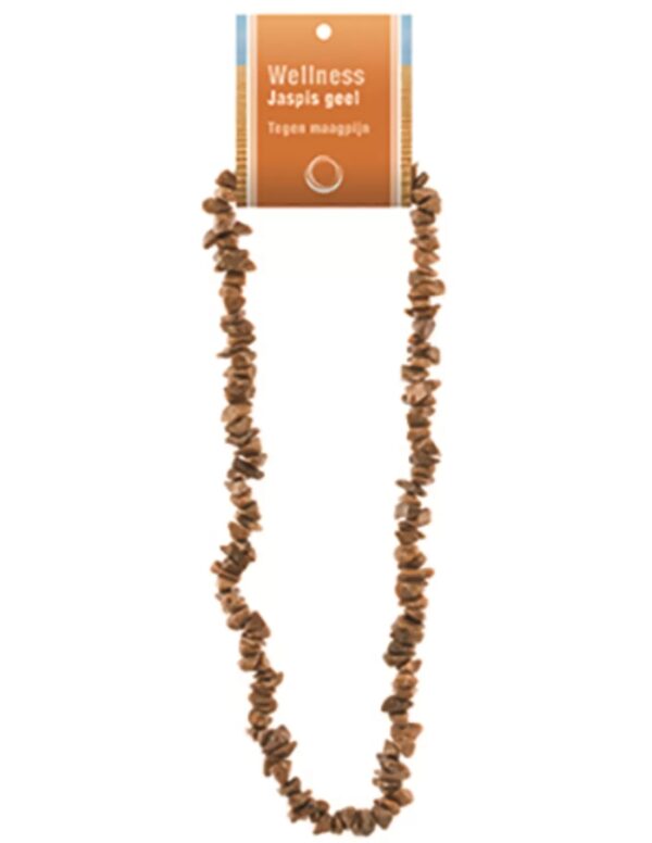Jaspis geel splitketting + kaart