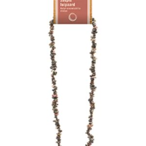 Jaspis luipaard splitketting + kaart