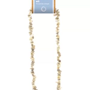 Maansteen wit splitketting + kaart