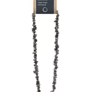 Obsidiaan sneeuwvlok splitketting + kaart