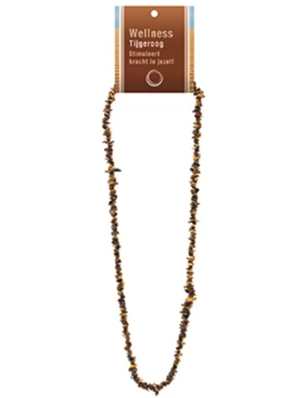 Tijgeroog splitketting + kaart