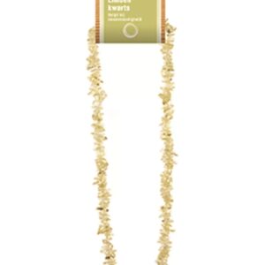 Limoenkwarts splitketting + kaart