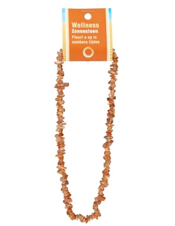 Zonnesteen splitketting + kaart