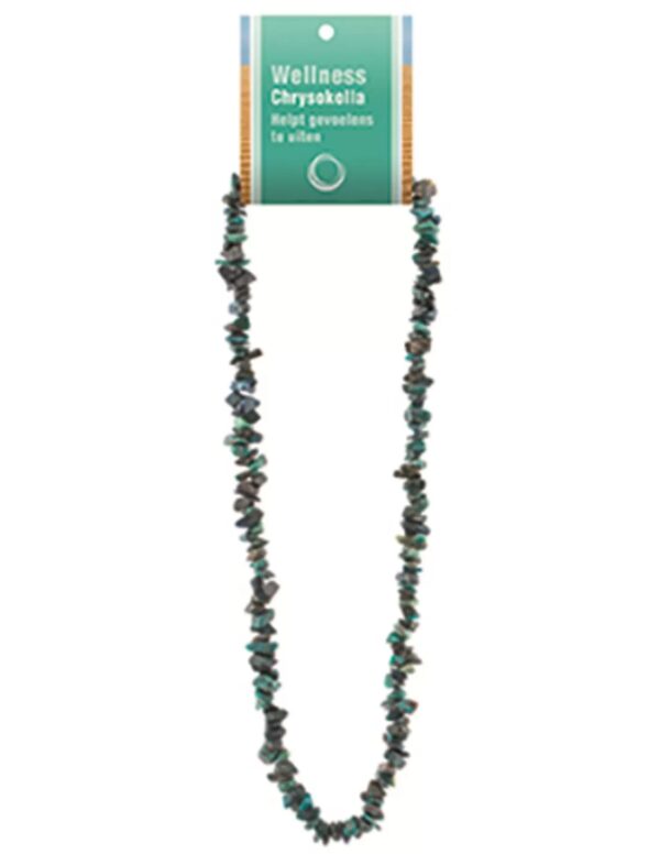 Chrysokolla splitketting + kaart