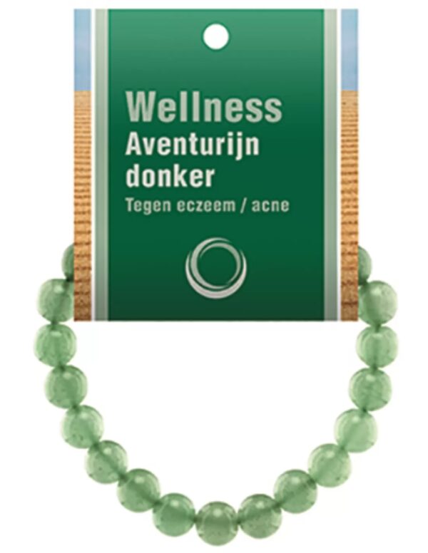 Aventurijn groen powerbead armband + kaart