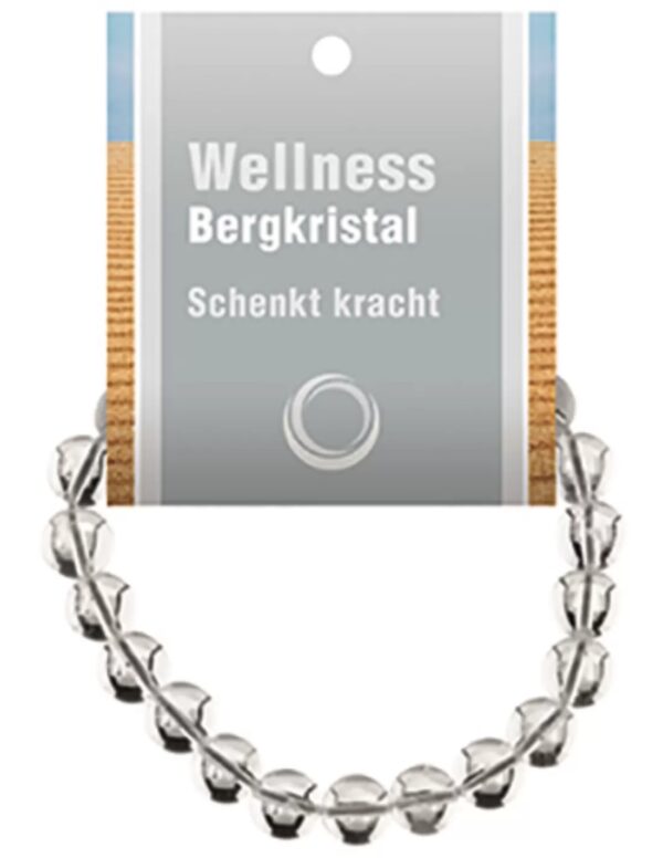 Bergkristal powerbead armband + kaart