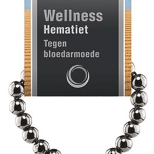 Hematiet powerbead armband + kaart