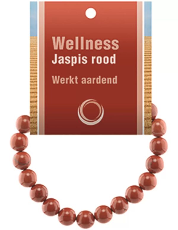 Jaspis rood powerbead armband + kaart