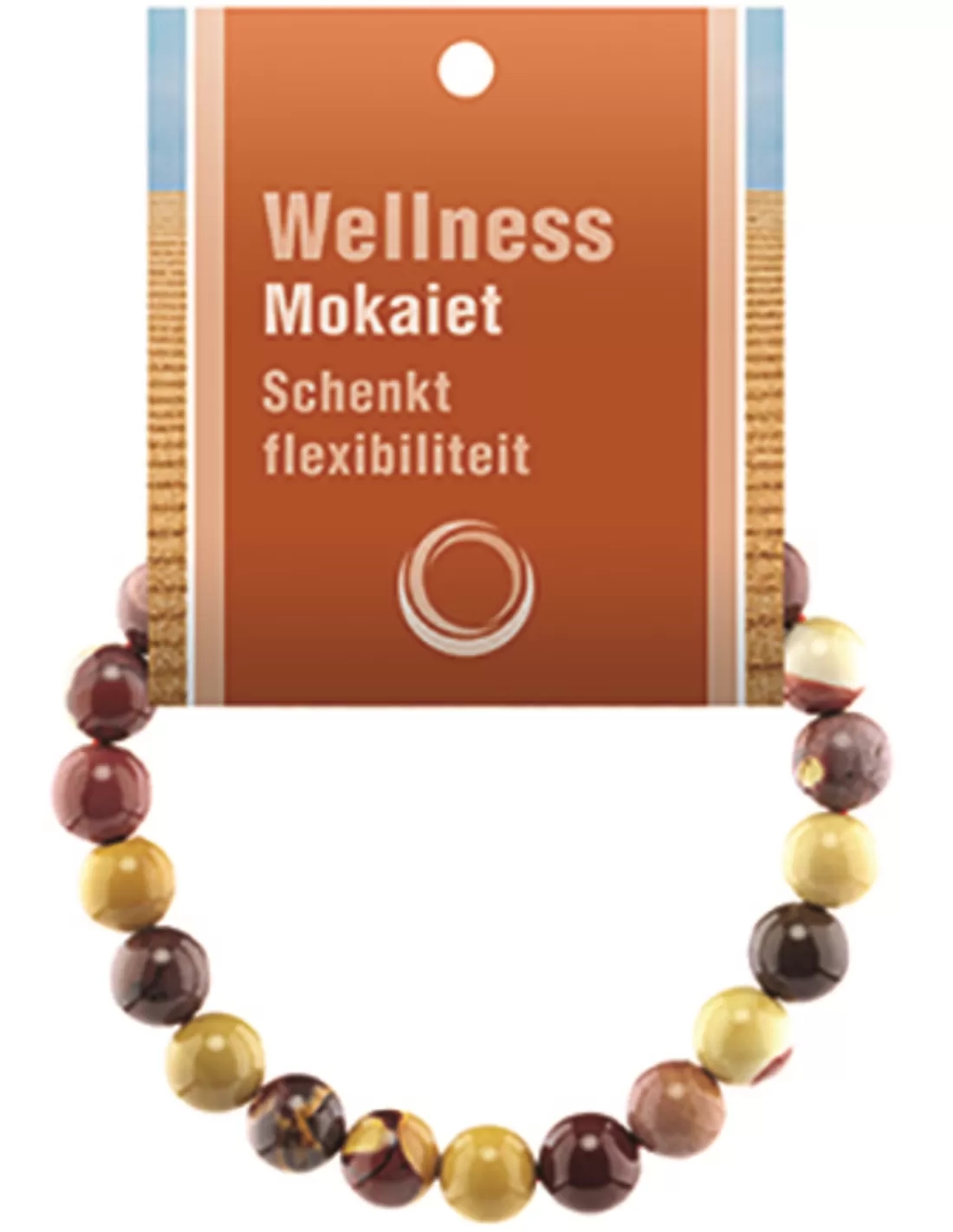 Mokaiet powerbead armband + kaart