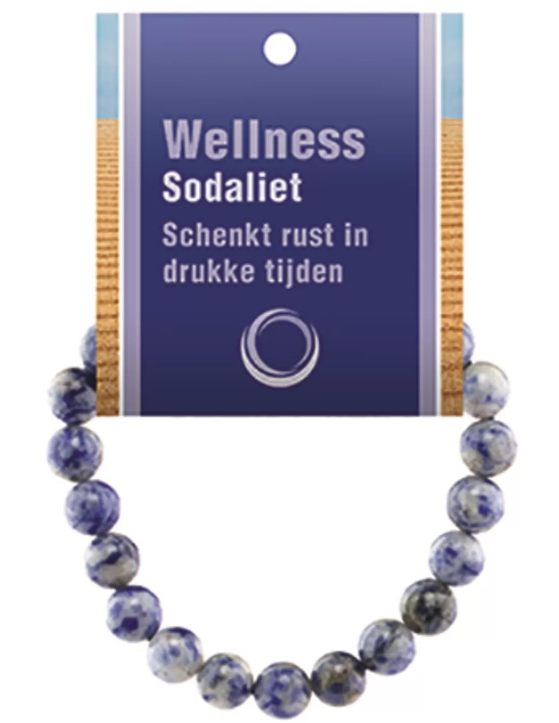 Sodaliet powerbead armband + kaart