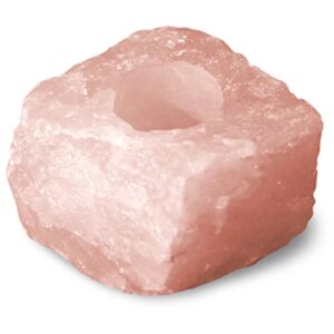 Roze kwarts theelichthouder