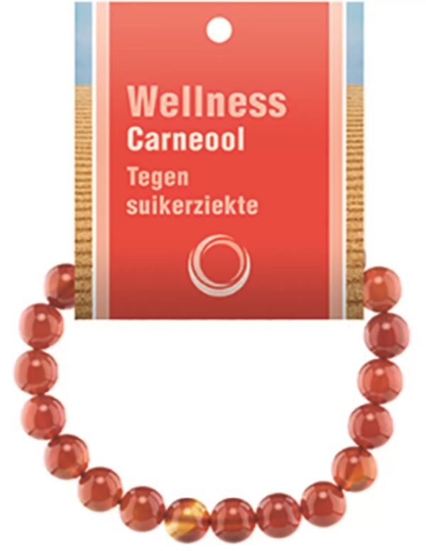 Carneool powerbead armband + kaart