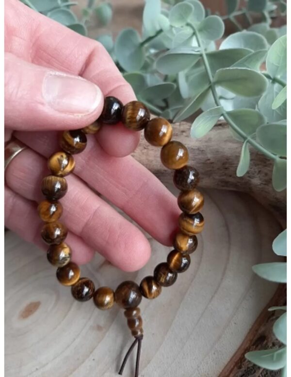 Tijgeroog powerbead armband + kaart - Image 2
