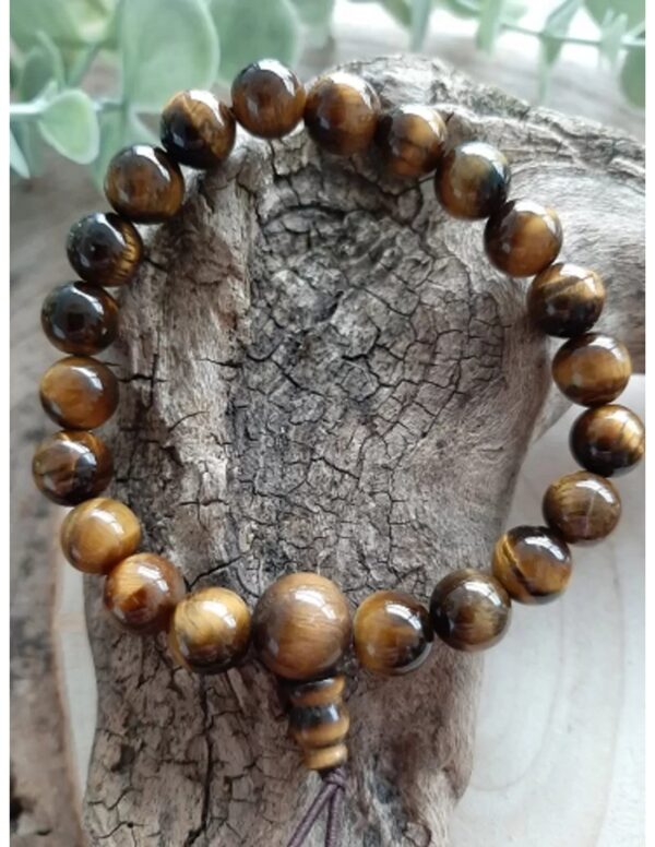 Tijgeroog powerbead armband + kaart - Image 4