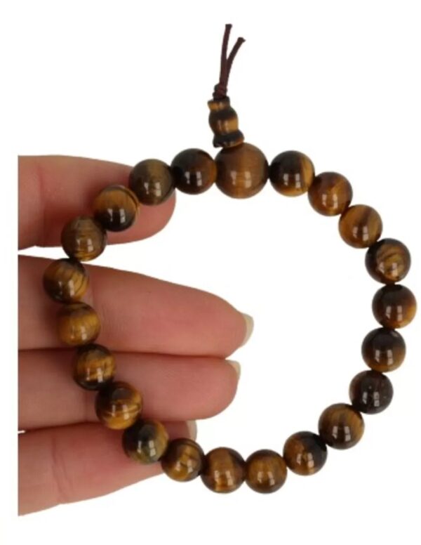 Tijgeroog powerbead armband + kaart - Image 5