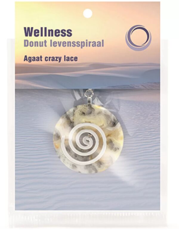 Agaat crazy lace donut levensspiraal