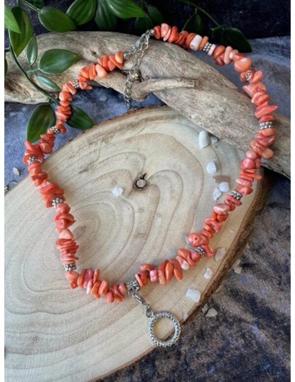 Fashion ketting Koraal licht (imitatie) - Image 2