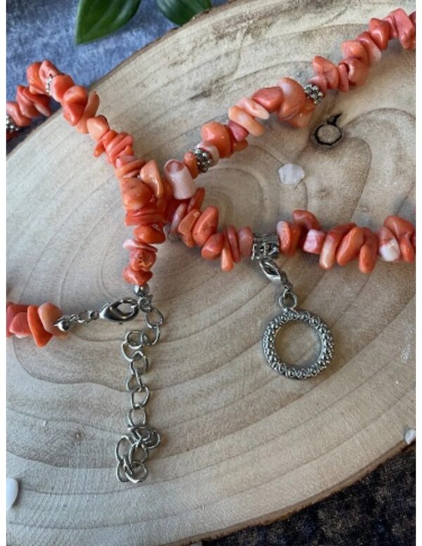 Fashion ketting Koraal licht (imitatie) - Image 4