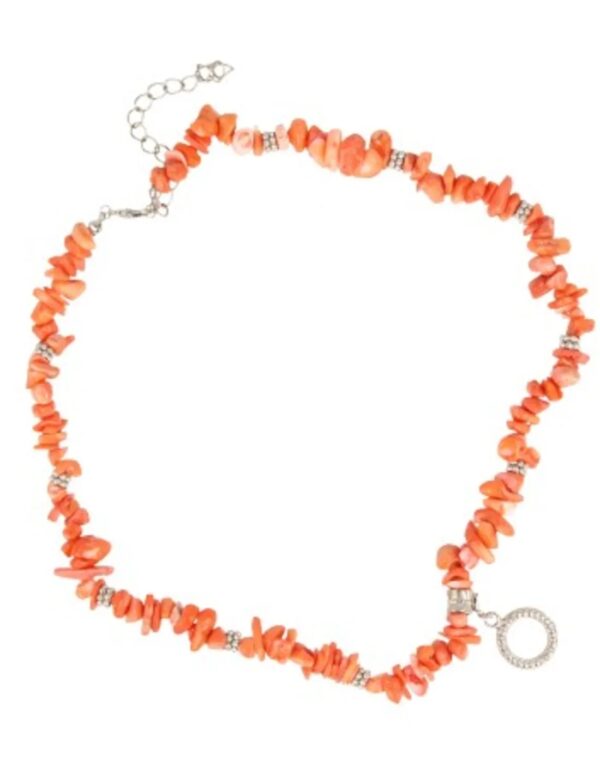 Fashion ketting Koraal licht (imitatie) - Image 5