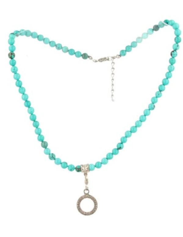 Fashion ketting Howliet blauw 6mm kralen (bijgekleurd) - Image 5