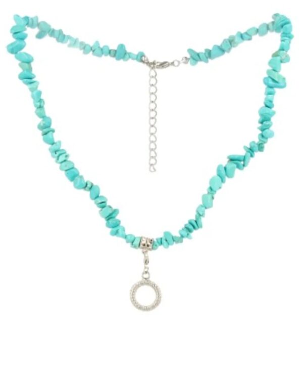 Fashion ketting Howliet blauw split (bijgekleurd)