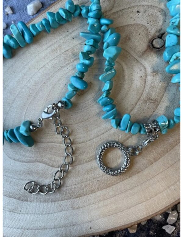 Fashion ketting Howliet blauw split (bijgekleurd) - Image 2