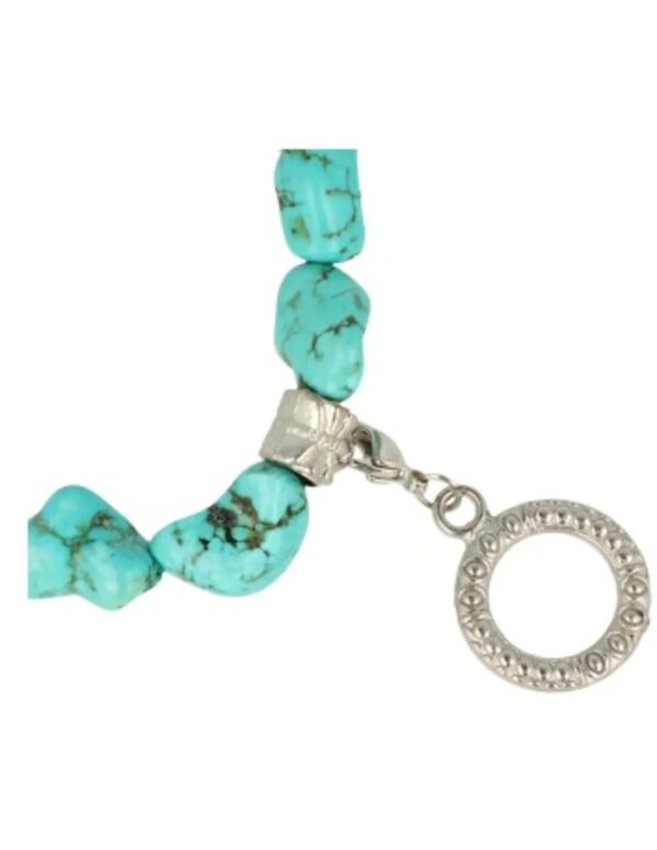 Fashion ketting Howliet blauw nugget (bijgekleurd) - Image 3