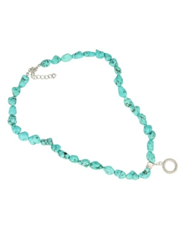 Fashion ketting Howliet blauw nugget (bijgekleurd) - Image 5