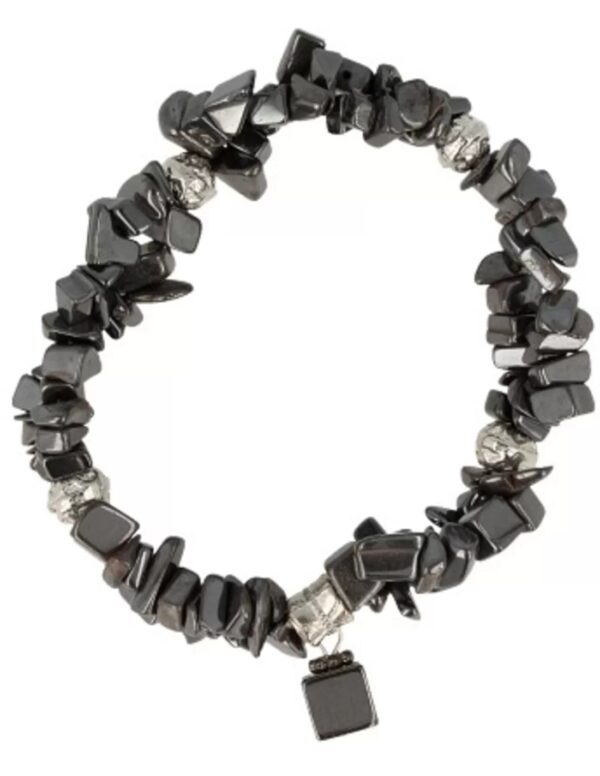 Hematiet fashion armband dubbelstreng