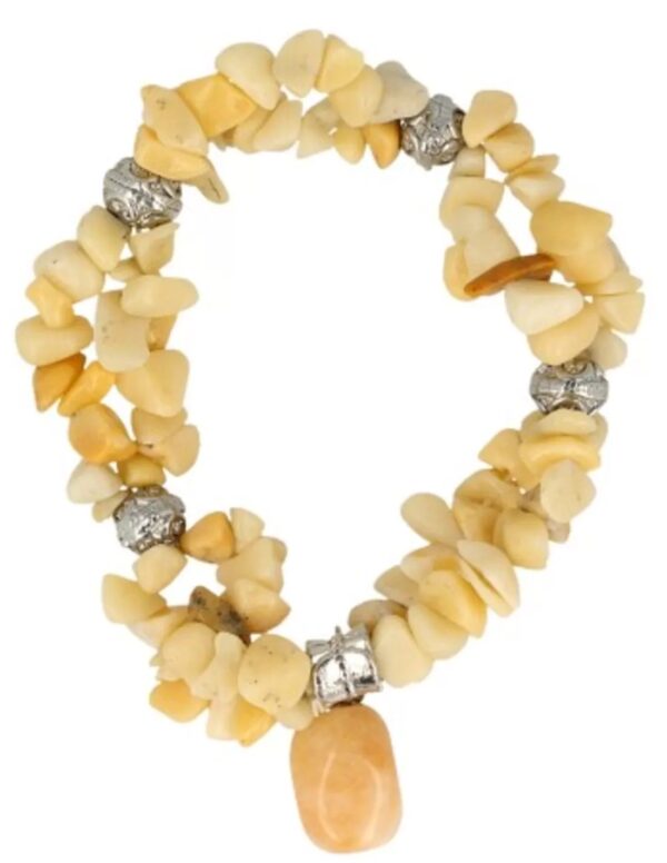 Aventurijn geel fashion armband Aventurijn geel dubbelstreng