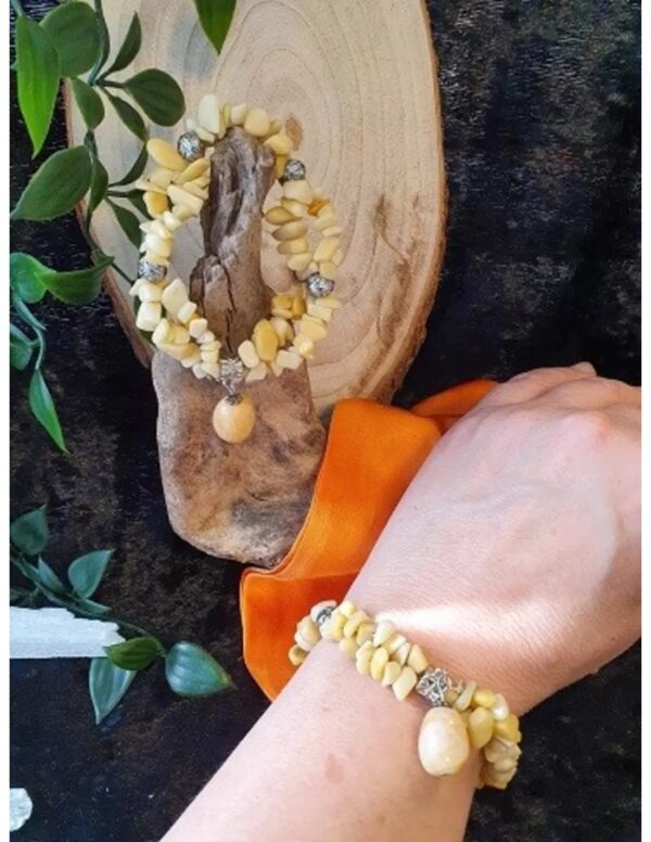 Aventurijn geel fashion armband Aventurijn geel dubbelstreng - Image 4