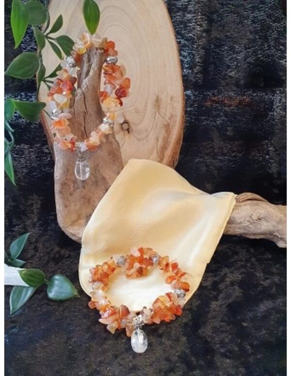 Carneool fashion armband dubbelstreng - Image 4