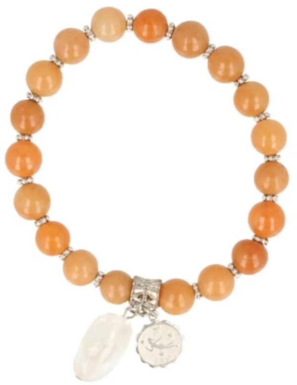 Sterrenbeeld armband Aventurijn oranje - Maagd