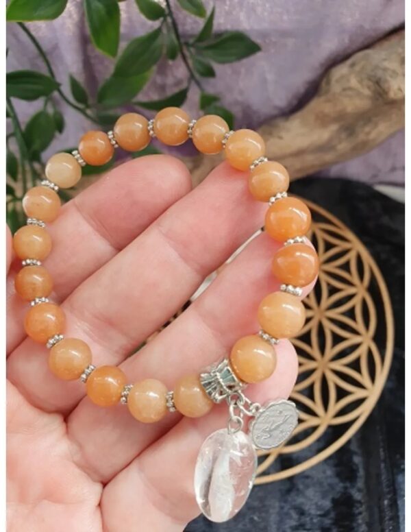 Sterrenbeeld armband Aventurijn oranje - Maagd - Image 4