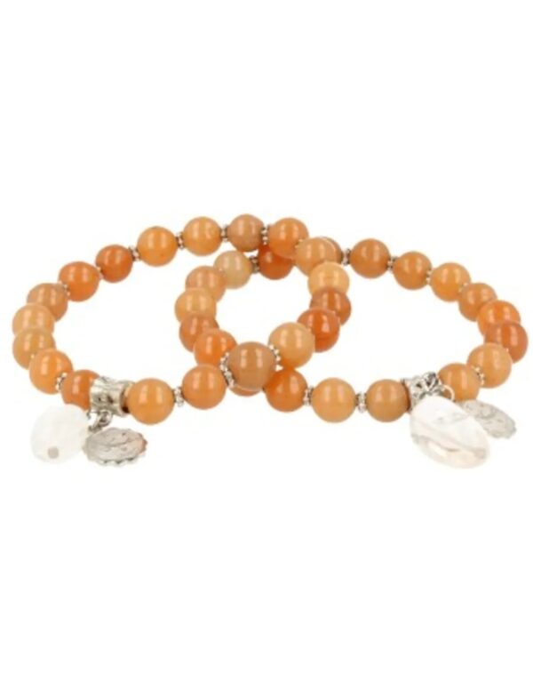 Sterrenbeeld armband Aventurijn oranje - Maagd - Image 5