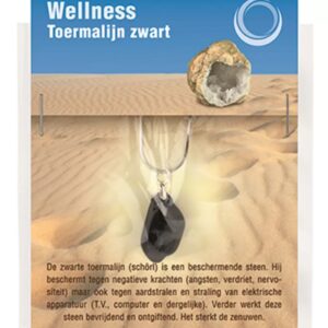 Toermalijn zwart gezondheids hanger