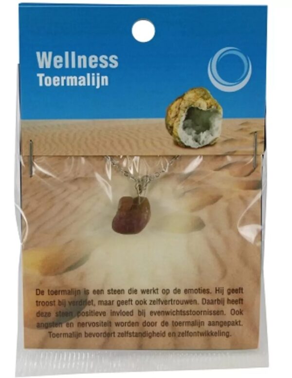 Toermalijn watermeloen gezondheids hanger
