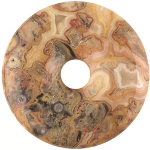 Agaat crazy lace donut 40 mm